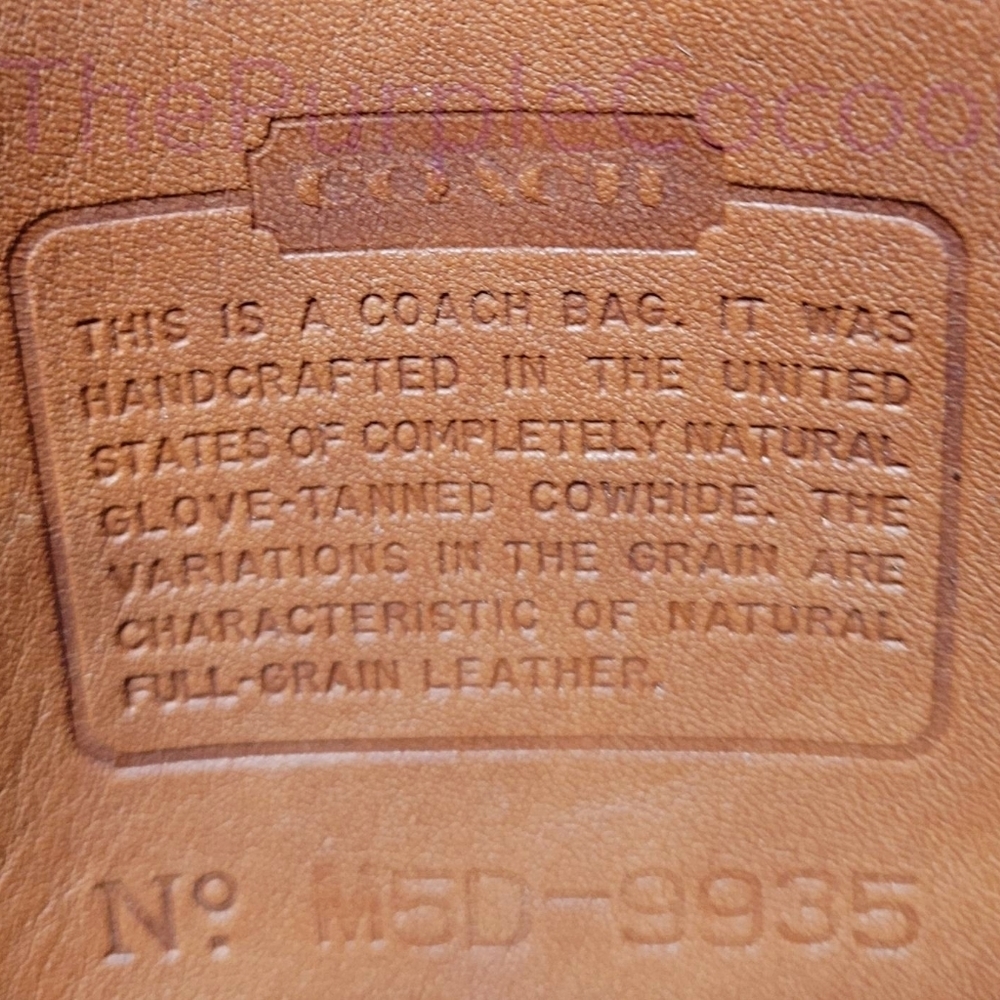 SOLD!!! Vintage Coach Hadley Zip #9935 - Picture 8 of 9